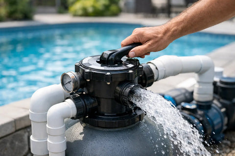 Poolfilter mit Rückspülung reinigen - so geht's
