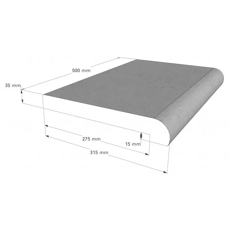 Rustica Nevada paket med grå betongbänkskiva