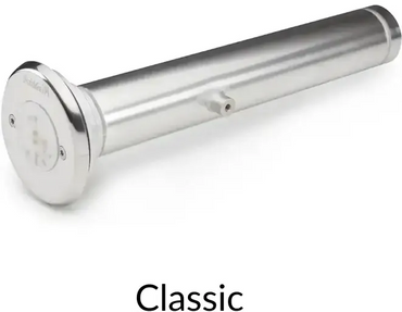 Rostfri cylindrisk högtalare med polerad finish i Pahlen Spotlights PREMIUM