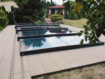 Master pooltak PLUS 4×8 Single Rail, 6 mm klar plast