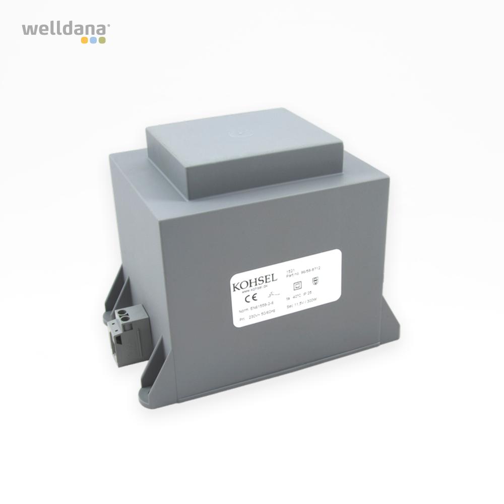 Welldana pooltransformator 300 VA, 230/12 V, IP43