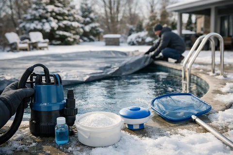 Pool mit Salzwasser winterfest machen - so geht's
