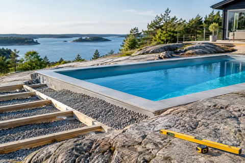 Poolbau auf Fels – Fundament richtig planen