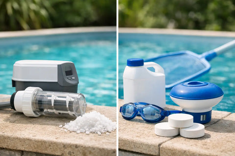 Salzelektrolyseanlage oder Chlorzugabe im Pool – was passt?