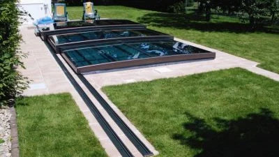 Poolüberdachung niedrig - Meister plus