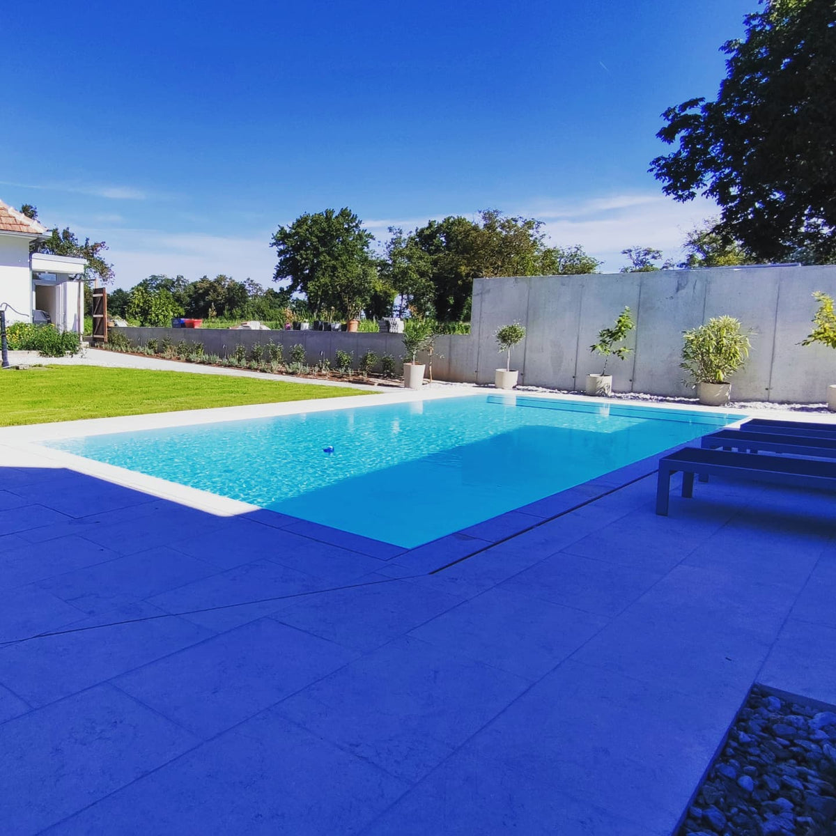 Pooltime Exklusiv overflow PP-Pool Balanstank 4 x 8 x 1,5 m