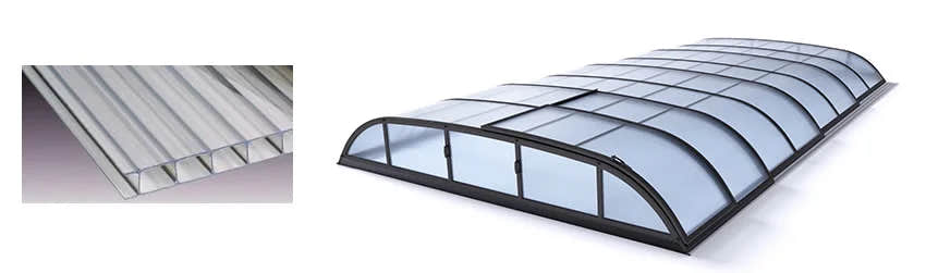Kanalplatte 8 mm aus Polycarbonat (PC)