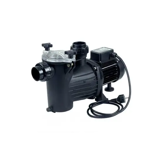 Brilix Preva cirkulationspump 6m3 för pool med svart pump och klar lock