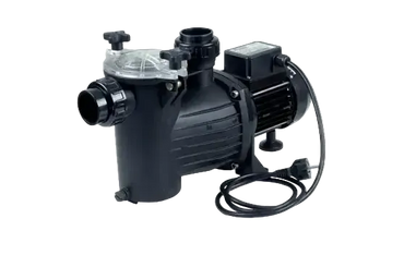 Brilix Preva poolpump i svart plast med transparent filterlock