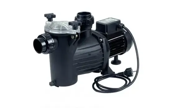 Brilix Preva cirkulationspump 12m3 för pool med svart pump och klar lock