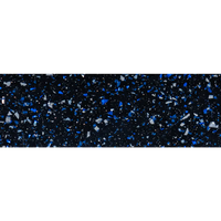 Mörkblå terrazzo pool med blåvita glasbitar, Barbados 9,4x3,7x1,5m