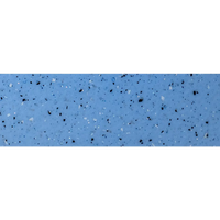 Ljusblå terrazzo medelstor pool Grenada glasfiberpool med vit ram