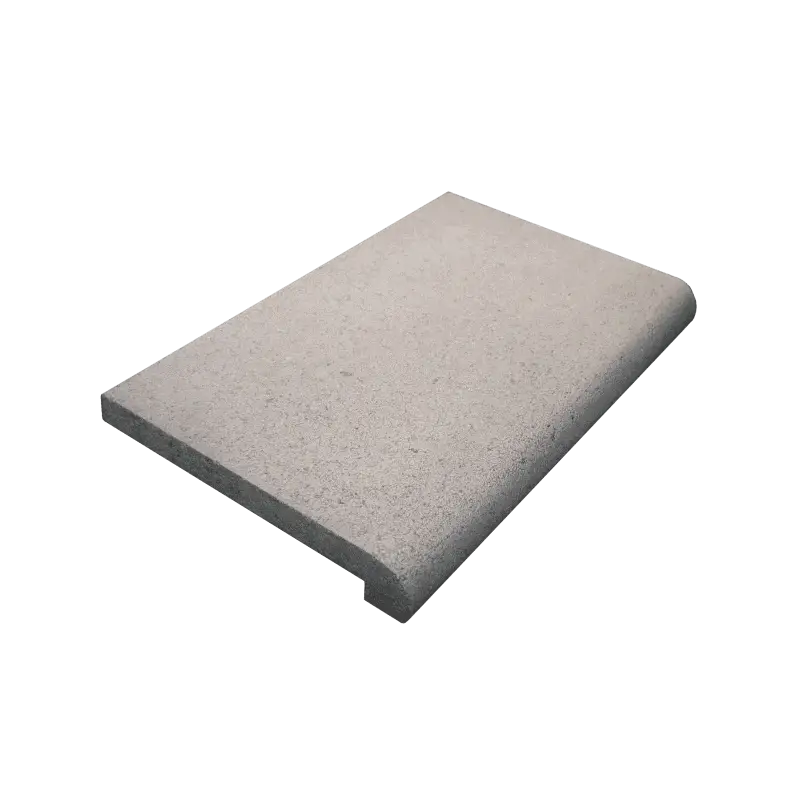 Ljusgrå rektangulär betongplatta i Rustica Nevada Paket med turkost vatten