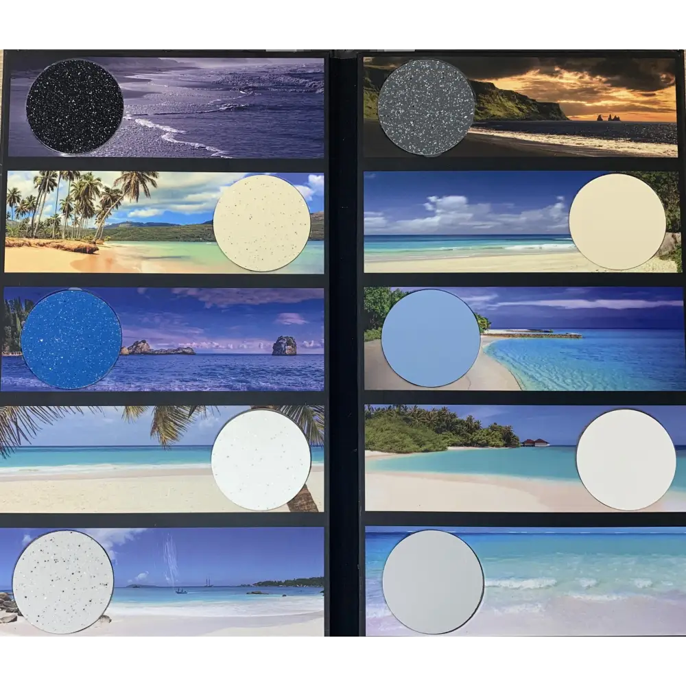 Vit plastorganisator för wellness pool med cirkulära texturerade underlägg