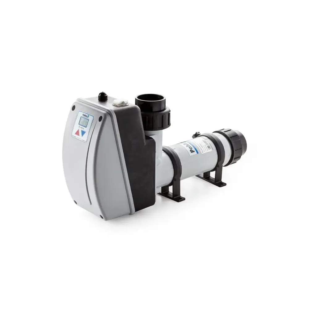 Grå och svart Pahlen Aqua elvärmare med digital styrning 3-15kW