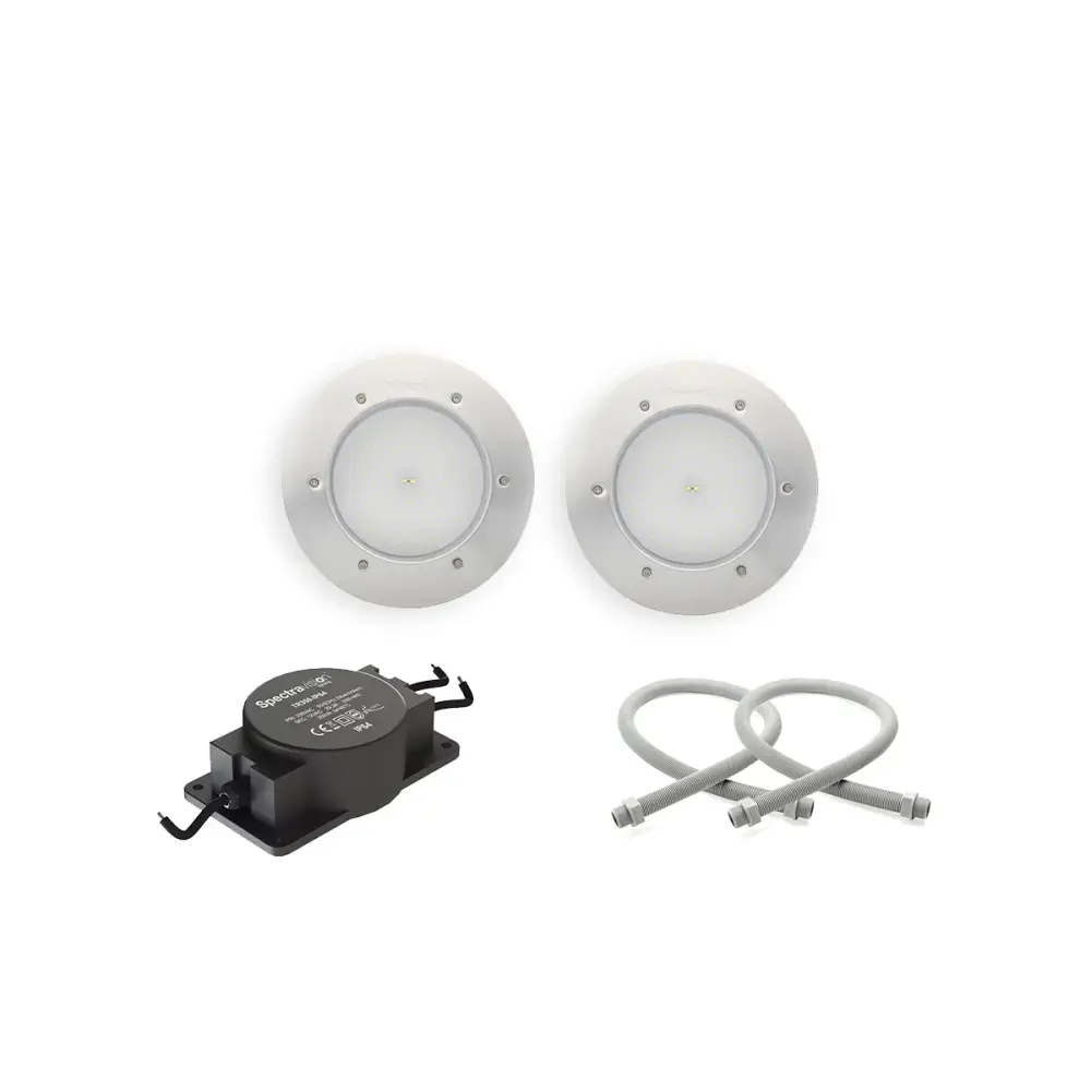 Pahlen belysningspaket bas med två infällda vita LED-lampor