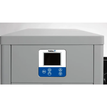 Pahlen Calidi senaste värmepumpen för pool med grå kontrollenhet