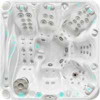 PassionSpa Admire Whirlpool – weiße Ausführung, Signature Collection, blaue LED-Beleuchtung