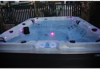 PassionSpa Desire Whirlpool – weißer Innenraum, violette LED-Beleuchtung, digitales Bedienfeld