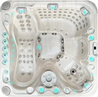 PassionSpa Felicity Mighty Wave Whirlpool – weiße Ausführung, weißer Innenraum, LED-Beleuchtung, Massagedüsen
