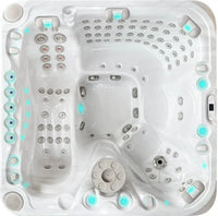 PassionSpa Felicity Mighty Wave Whirlpool – weiße Ausführung, weißer Innenraum, LED-Beleuchtung, Massagedüsen