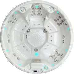 PassionSpa Recharge Whirlpool – weißer Innenraum, blaue LED-Beleuchtung, Massagedüsen