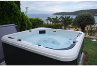 PassionSpa Relax Whirlpool – Pure Collection, weiß und schwarz, modernes Design