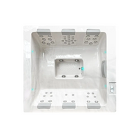PassionSpa Serene 6 Whirlpool – weiße Ausführung, rechteckige Form, silberfarbene Massagedüsen, Bedienfeld