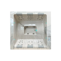 PassionSpa Serene 6 Whirlpool – modernes Design, weiße Ausführung, Marmormuster, Massagedüsen, Bedienfeld