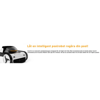 Xwarrior InverX X60 robotisk poolrengörare i vit, svart med orange rand