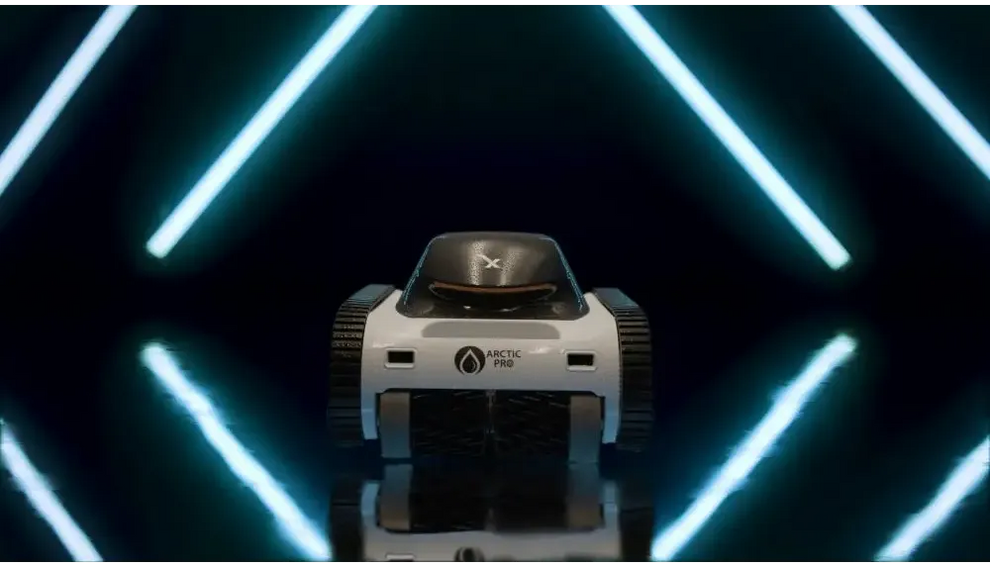 Xwarrior InverX X60 blå och svart robotisk poolrengörare