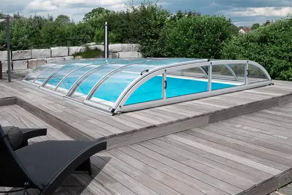 Pooltak Dallas 3x6 i klarplast 