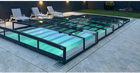 Poolüberdachung ICON KIT S3 4×9 (Klarverglasung, Seitentür, Einfachschiene, Anthrazit)