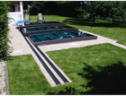 Poolüberdachung Meister PLUS 5×10 Einfachschiene, 6mm Klarplastik