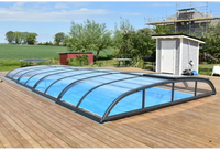 Pooltak Nivo Kit 860B med modern design och glasrutor