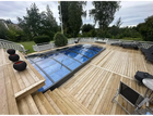 Poolüberdachung Albixon Sydney 3.5×3.5 (Einzelschiene, Anthrazit)