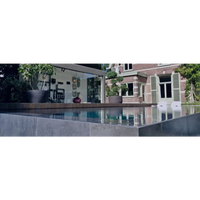 Pooltime Exklusiv ovanmark PP pool med oändlighetskant och reflekterande yta