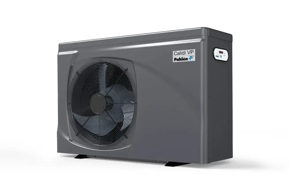 Pahlen Calidi VP10 grå utomhusenhet med svart fläktgaller
