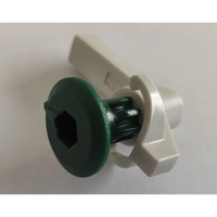 Grön och vit plastlatchmekanism för regnvattenbehållare bilhandtag bakparti