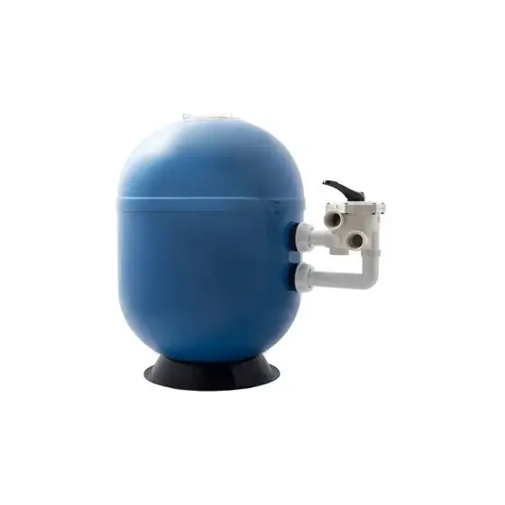 Blå sfäriskt poolfilter för privata pooler med industriella standarder
