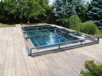 Pooltag Master PLUS 3×6 enkelt skinne, 6 mm klar plast