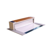 Modern vit garageport med 60x14mm lameller från Topmoov Ovanmark