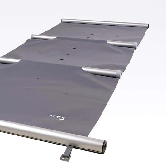 Welldana Safe Sicherheitsabdeckung grau, 3,4 × 6,4 m