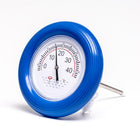 Flytande pooltermometer med blå ring
