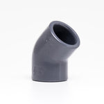 PVC-vinkel 45° med limanslutningar