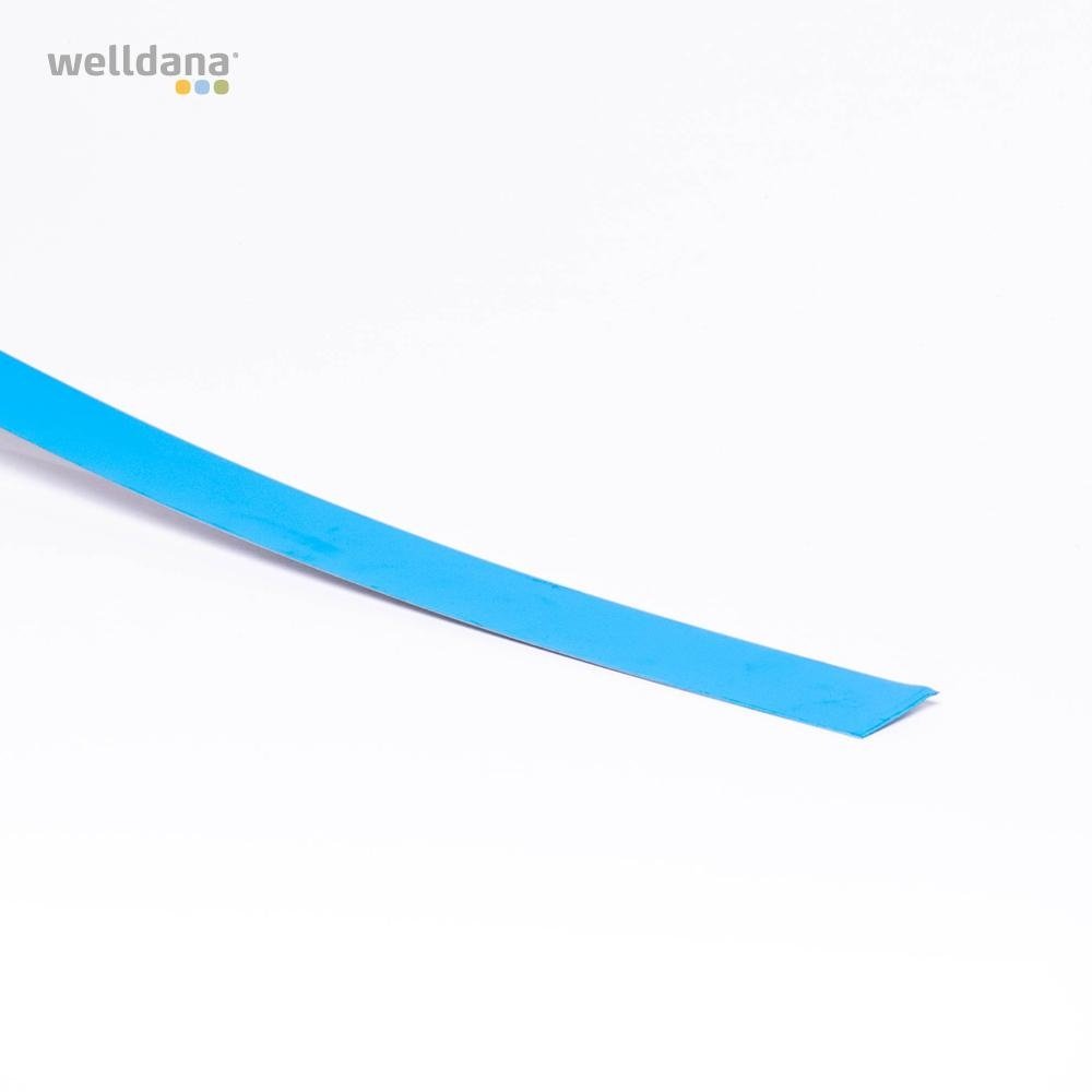 Blått linerbleck, rak modell – 5 × 200 cm