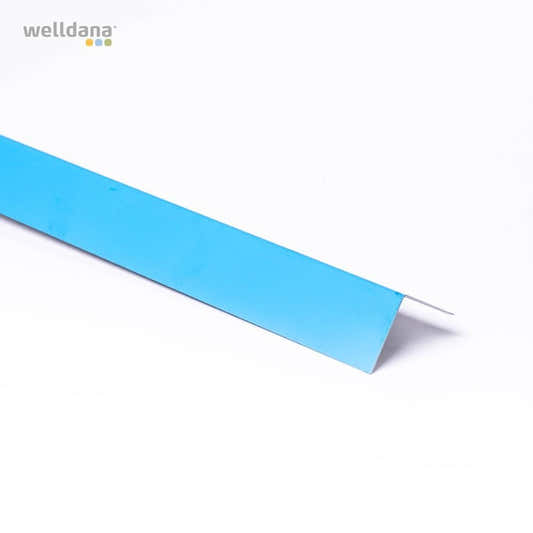 Blaues Linerblech, Winkelmodell – 5 × 5 × 200 cm