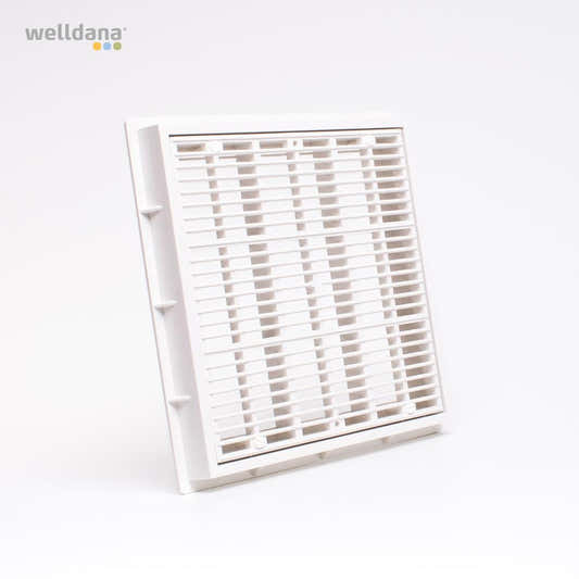Weißer quadratischer Bodenablauf – 25 × 25 cm